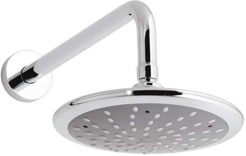 Vado Shower Chrome Disc single function shower head and arm.