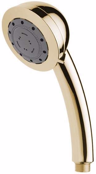Vado Shower Gold I-Class multi function high pressure shower handset.