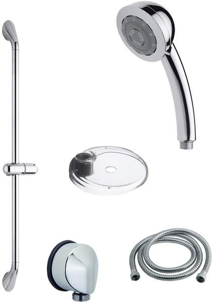 Vado Shower 600mm I-Class multi function slide rail kit, high pressure.