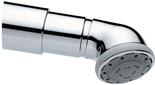 Vado Shower Chrome Viper high pressure shower head & arm, multi function.