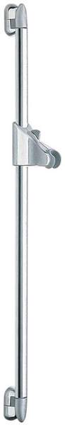 Vado Shower 900mm Z-Class flat slide rail, button control, satin chrome.