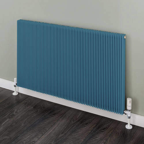 EcoHeat Hadlow Horizontal Aluminium Radiator 526x1120 (P Blue).