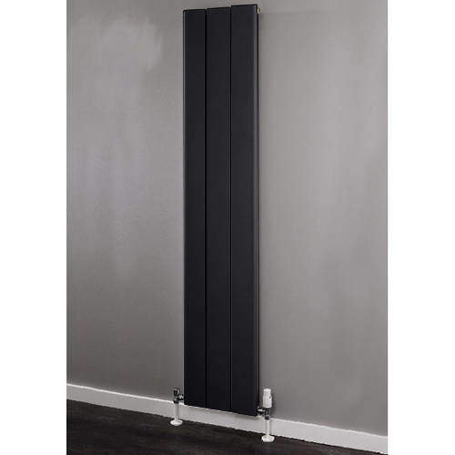 EcoHeat Radcliffe Vertical Aluminium Radiator 1500x596 (A Grey).