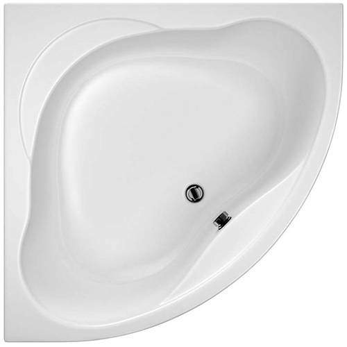 Hydracast Laguna Corner Bath & Panel (1200x1200mm).