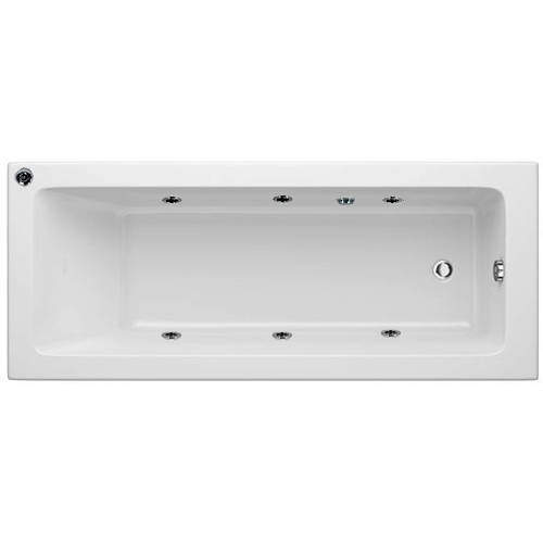Hydracast Solarna Single Ended Whirlpool Bath With 6 Jets (1700x700mm).