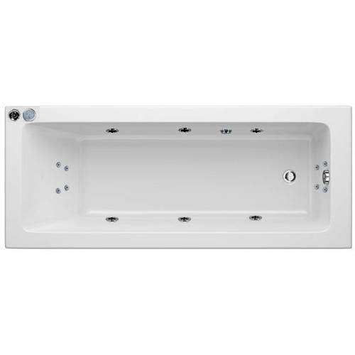 Hydrabath Solarna Single Ended Turbo Whirlpool Bath With 14 Jets (1400x700mm)