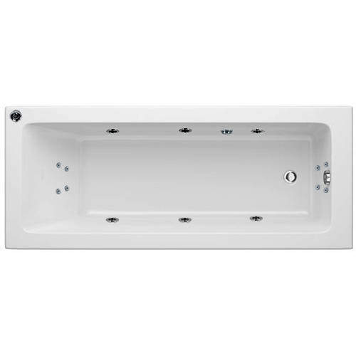 Hydrabath Solarna Single Ended Whirlpool Bath With 14 Jets (1675x700mm).