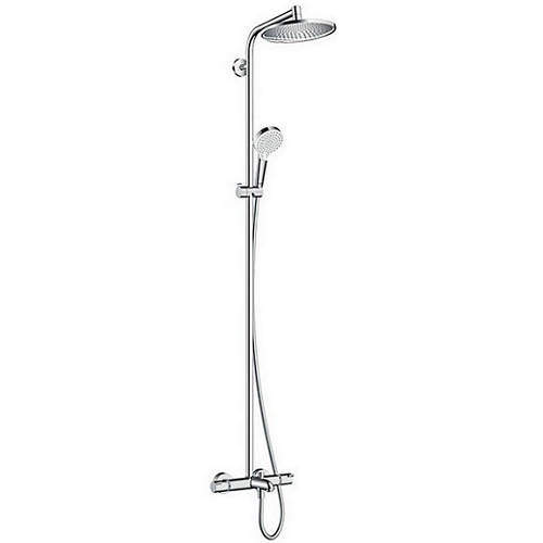 Hansgrohe Crometta S 240 1 Jet Showerpipe Pack With Bath Filler Spout, CLEARANCE.