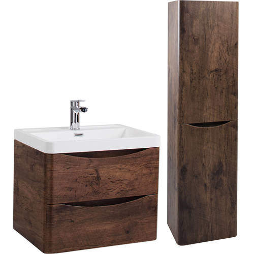 Italia Furniture Bali Bathroom Furniture Pack 03 (Chestnut).