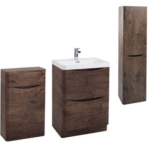 Italia Furniture Bali Bathroom Furniture Pack 10 (Chestnut).