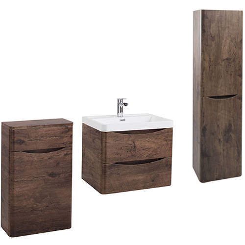 Italia Furniture Bali Bathroom Furniture Pack 11 (Chestnut).