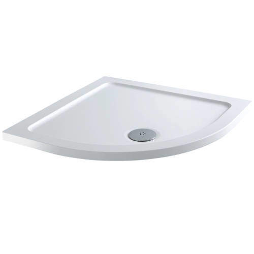 Tuff Trays Quadrant Stone Resin Shower Tray & Waste 900x900mm (Low Profile).