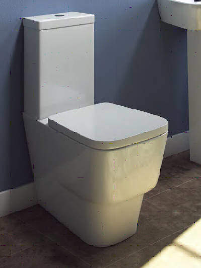 Oxford Dearne Close Coupled Toilet With Cistern & Wrapover Seat (WRAS).