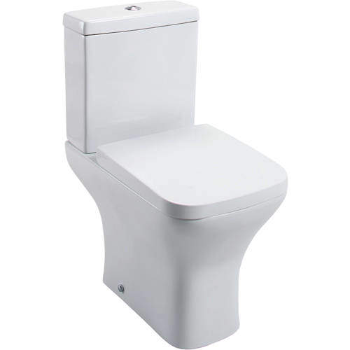 Oxford Fair Close Coupled Toilet With Cistern & Wrapover Seat (WRAS).