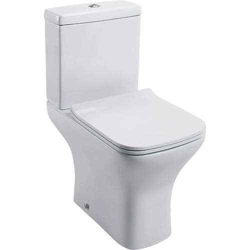 Oxford Fair Close Coupled Toilet With Cistern & Slimline Seat (WRAS).
