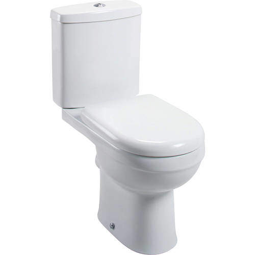 Oxford Ivo Close Coupled Toilet With Cistern & Soft Close Seat (WRAS).