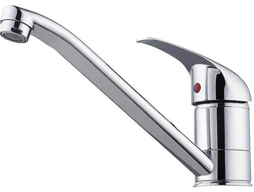 Hydra Kitchen tap with swivel spout and single lever handle.