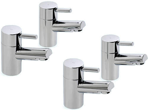 Hydra Malton Basin & Bath Taps Pack (Chrome).