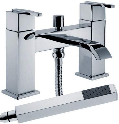 Hydra Norton Bath Shower Mixer Tap With Shower Kit (Chrome), CLEARNACE.