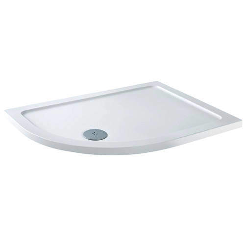 Tuff Trays Offset Quadrant Shower Tray & Waste 1000x800mm (LH).