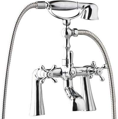 Hydra Oxford 3/4" Bath Shower Mixer Tap With Shower Kit (Chrome).
