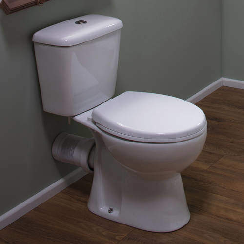 Oxford Unison Close Coupled Toilet With Cistern & Soft Close Seat.