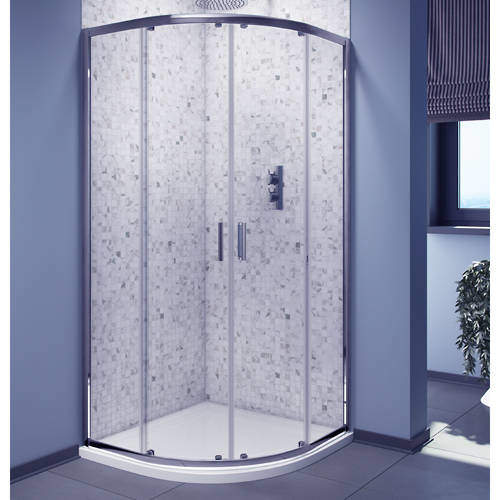 Oxford 800mm Quadrant Shower Enclosure With Low Profile Tray (6mm).