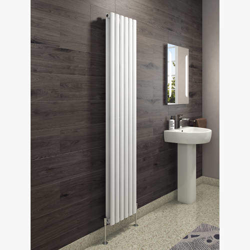 Oxford Celsius Double Panel Vertical Radiator 1800x354mm (White).