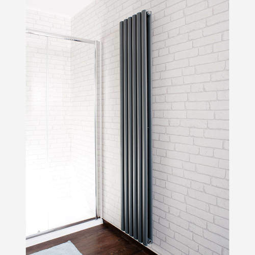 Oxford Celsius Double Panel Vertical Radiator 1800x354mm (Anthracite).