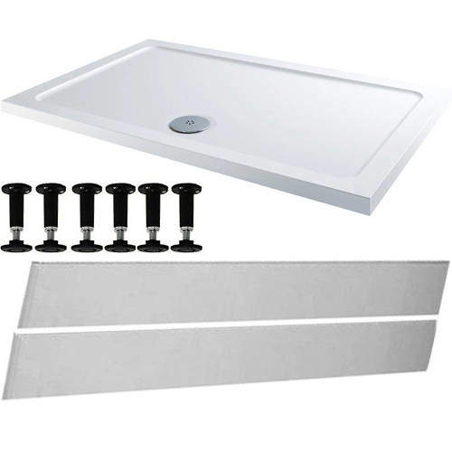 Tuff Trays Rectangular Easy Plumb Stone Resin Shower Tray 900x760mm.