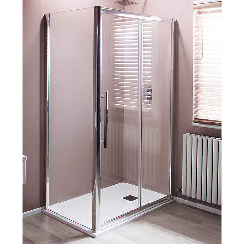 Oxford 1000x700mm Shower Enclosure With Sliding Door (8mm Glass).