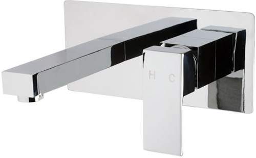 Hydra Shaw Wall Mounted Basin Mixer Tap (Chrome).