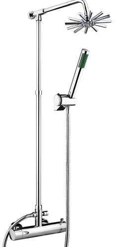 Hydra Showers Thermostatic Bar Shower Valve Set With Star Head.