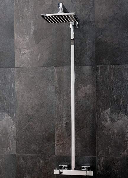 Hydra Showers Thermostatic Bar Shower Valve With Rigid Riser Kit.