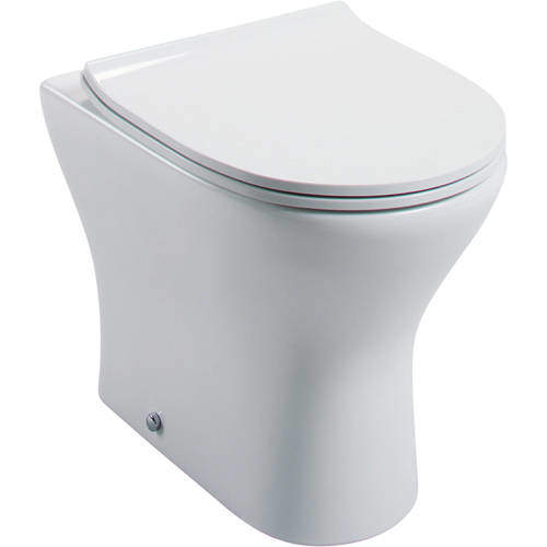 Oxford Spek Back To Wall Toilet Pan & Slimline Seat.