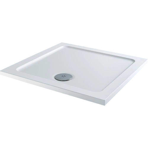 Tuff Trays Square Stone Resin Shower Tray & Waste 900x900mm (Low Profile).