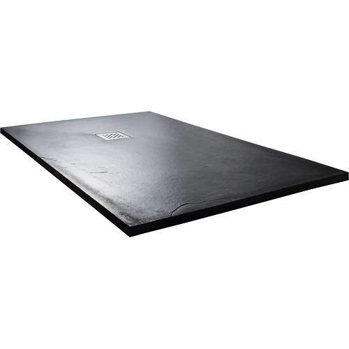 Slate Trays Rectangular Shower Tray With Waste 1200x900mm (Anthracite).