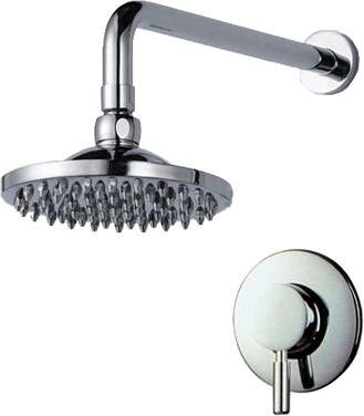 Hydra Manual Shower Valve With Fixed Shower Head And Arm. 200mm.