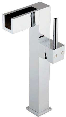 Hydra High Rise Waterfall Mono Basin Mixer Tap.