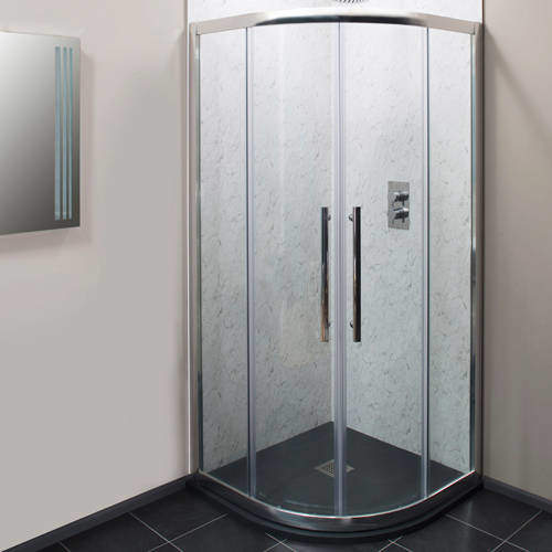 Oxford 800mm Quadrant Shower Enclosure With 8mm Glass & Slate Tray.
