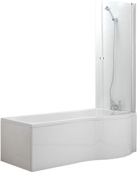 Hydra Complete Shower Bath (Right Hand). 1700x750mm.