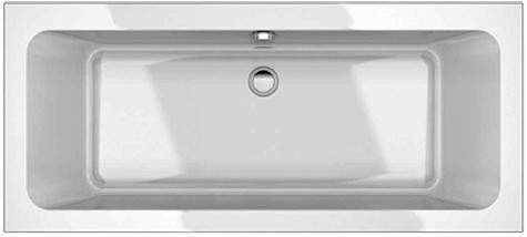 Hydra Options Double Ended Acrylic Bath With Legs. 1700x700mm.