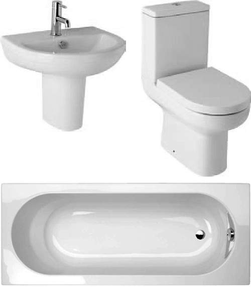 Hydra Revive Deluxe  Suite With 1600x700mm Single Ended Acrylic Bath.