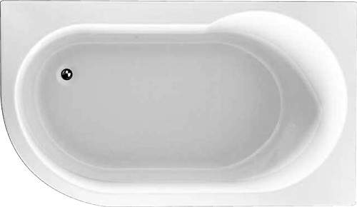 Hydra Serena Corner Bath With Panel. 1550x900 (Right Handed).