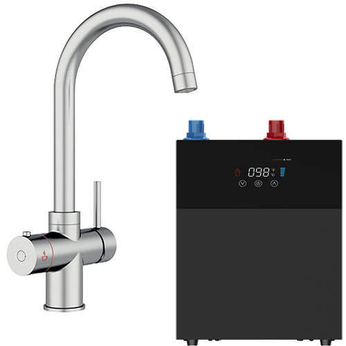 Kedl Tundra Digital 4 In 1 Boiling Water Kitchen Tap (Chrome, 4.0L).