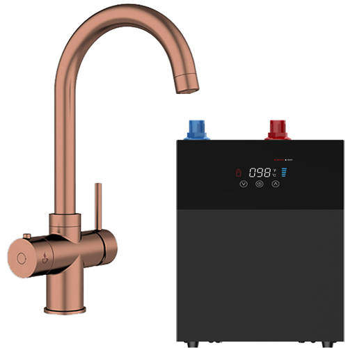 Kedl Tundra Digital 4 In 1 Boiling Water Kitchen Tap (Copper, 4.0L).