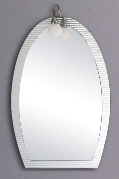 Lucy Blackrock illuminated bathroom mirror.  Size 600x900mm.