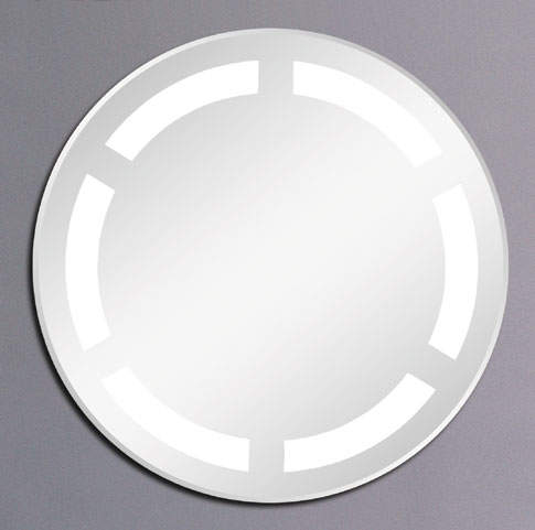 Hudson Reed Clifton backlit illuminated bathroom mirror. 600mm diameter.