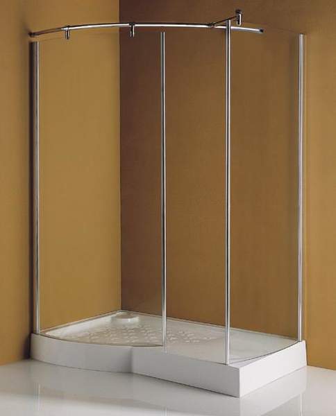 Lucy Sudbury right handed walk in shower enclosure + tray