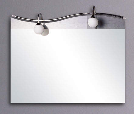 Lucy Trim illuminated bathroom mirror.  Size 900x700mm.